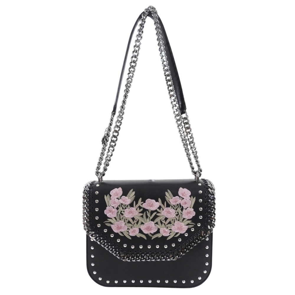 AUTH! Stella McCartney Falabella Chain Bag with Floral Embroidery - Picture 2 of 16